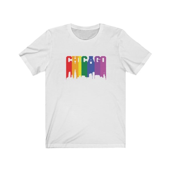 Unisex - Chicago Rainbow Tee (White) - Multiple Sizes