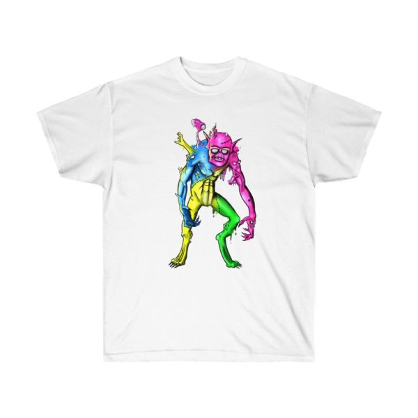 "Multi Color Monster" by Harry Noble Unisex Ultra Cotton Tee - Image 2